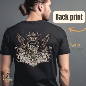 Men s Devotional Gifts: Jesus is King T-shirt Catholic & Christian Unique & Religious Father s Day Gifts