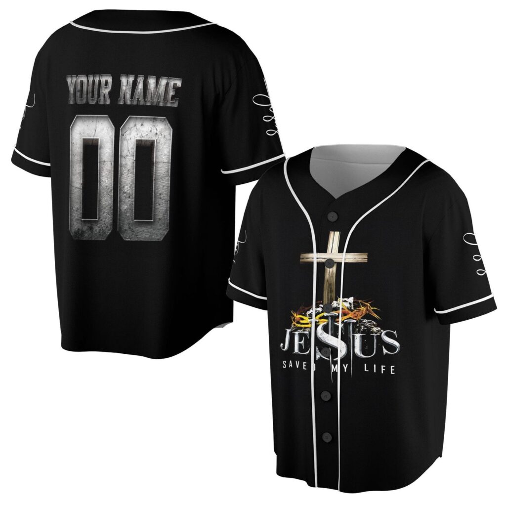 Persionalized Jesus Christ Jesus Save My Life Cross Symbol Baseball Jersey – Gift Men Women Persionalized Jesus Christ Jesus Save My Life Cross Symbol Baseball Jersey – Gift Men Women