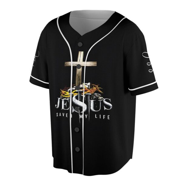 Persionalized Jesus Christ Jesus Save My Life Cross Symbol Baseball Jersey – Gift Men Women