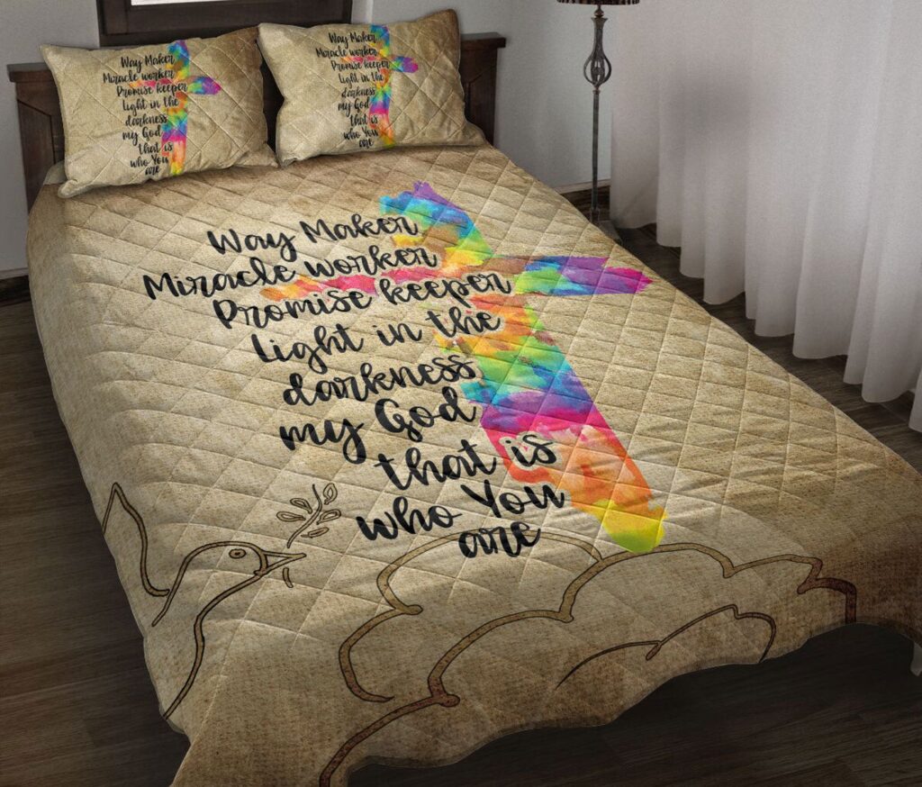 Personalized Christian Quilt Set with Jesus God Bible Design – Dreamcatcher Feather Butterfly Kids Bedding Personalized Christian Quilt Set with Jesus God Bible Design – Dreamcatcher Feather Butterfly Kids Bedding