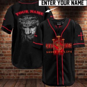Personalized Custom Name Jesus Baseball Tee Jersey Shirts 3D - Gift Men Women