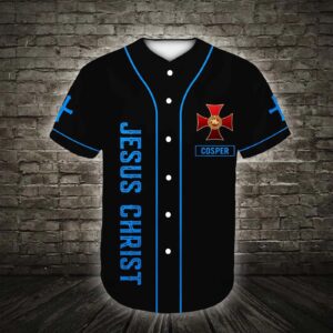 Customized Jesus Baseball Jersey - Cross Design - Perfect Christian Gift - Personalized Heaven Knows My Name - Men Women 1