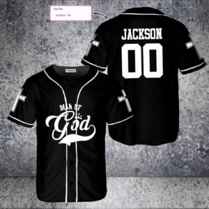 Custom 3D Jesus Baseball Jersey - Perfect Gift for Christians