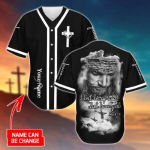 Custom Jesus Baseball Jersey - Cross & God Design Perfect Christian Gift for Men & Women