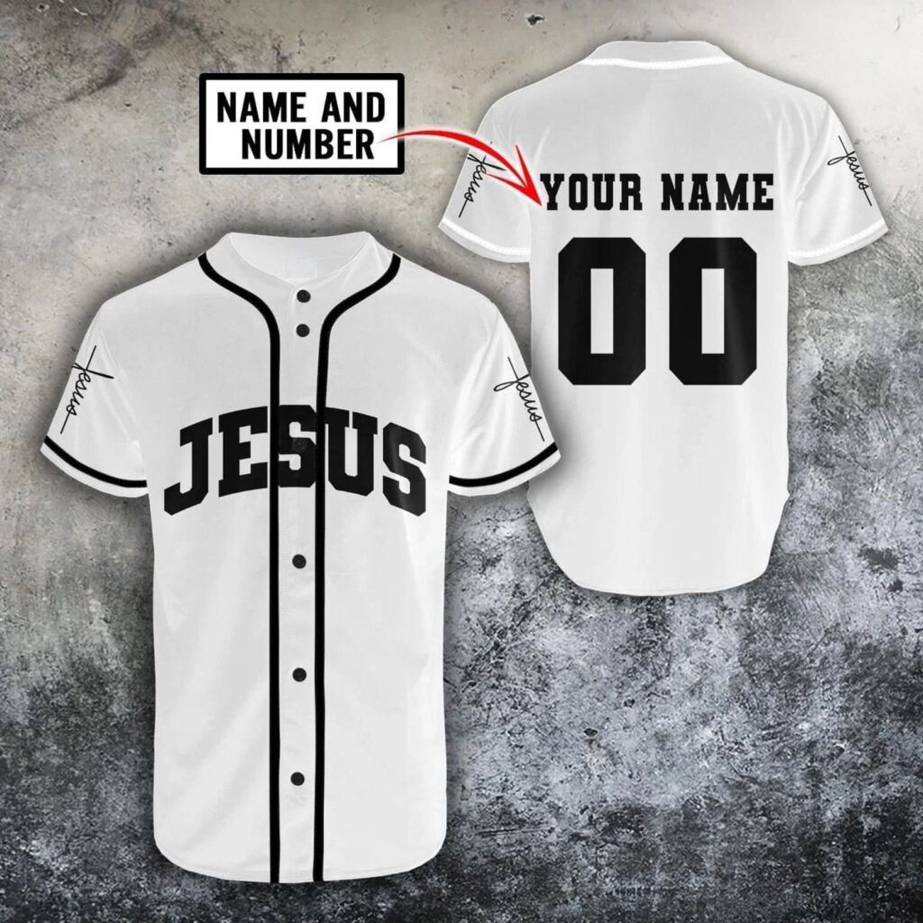Custom 3D Jesus Baseball Jersey – Perfect Gift for Christian Men and Women Custom 3D Jesus Baseball Jersey – Perfect Gift for Christian Men and Women