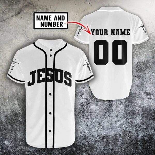 Custom 3D Jesus Baseball Jersey – Perfect Gift for Christian Men and Women