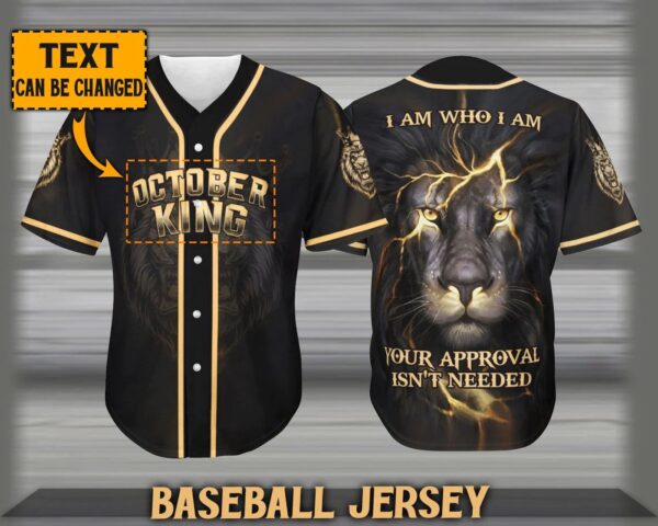 Custom Jesus Lion Baseball Jersey – Unique Gift for Christians – Personalized 3D Shirt for Men & Women