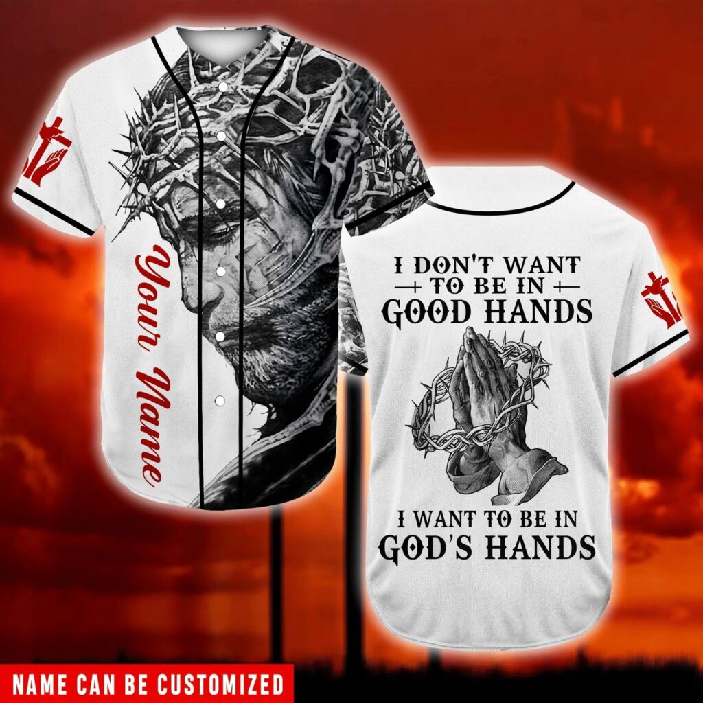 Customized Jesus Baseball Jersey – Personalized Pray Christ s Hand Tee for Men & Women Customized Jesus Baseball Jersey – Personalized Pray Christ s Hand Tee for Men & Women