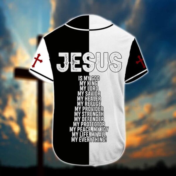 Personalized Jesus Is My God Baseball Jersey For Christian – Gift Men Women