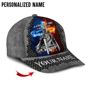 Personalized Name A Child Of God A Man Of Faith A Warrior Of Christ Cap Jesus Cap Gift 1