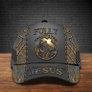 .Personalized Vaccinated By The Blood Of Jesus Cap Jesus Gift Jesus Cap Gift