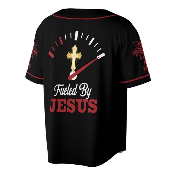 Red Cross Fueled By Jesus Baseball Jersey – Gift Men Women