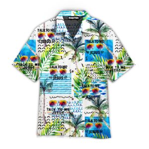 Talk To Me Jesus Tropical Sunglasses Hawaiian Shirts For Men & Women  - Gift Men Women Days