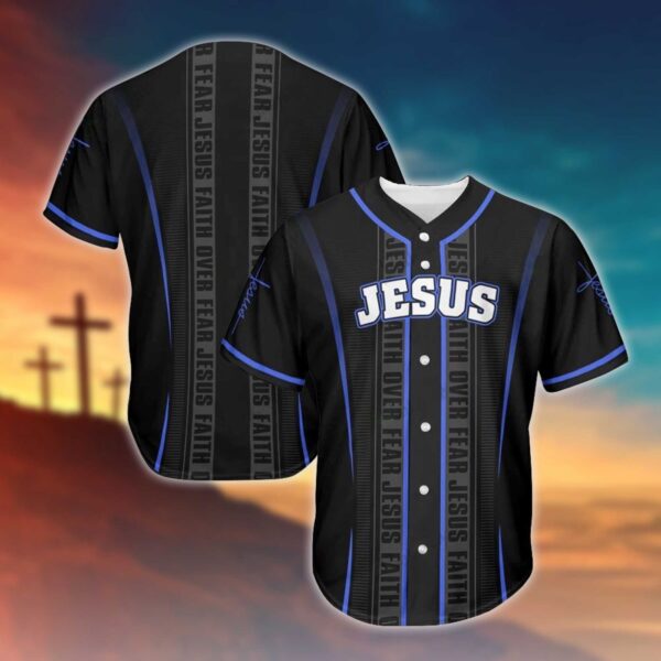 Tmarc Tee JESUS – FAITH OVER FEAR BASEBALL SHIRT .CPD – Gift Men Women