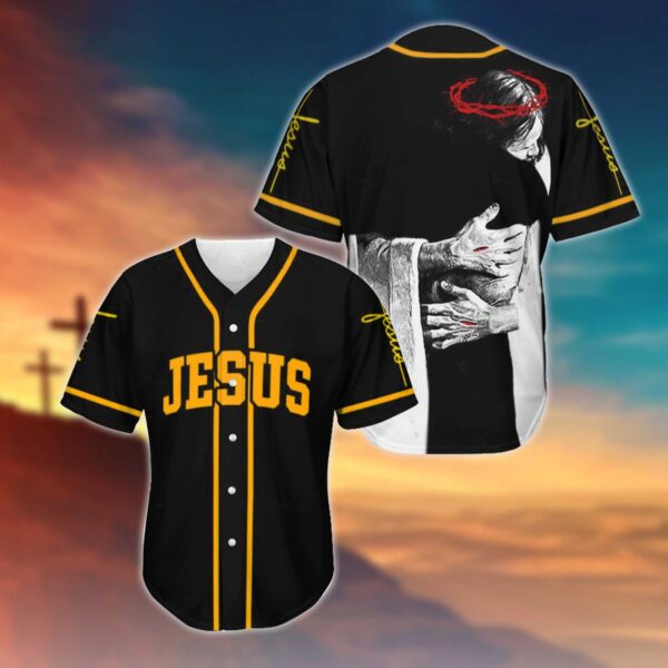 Tmarc Tee JESUS – GOD’S HUG BASEBALL SHIRT .CPD – Gift Men Women