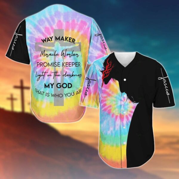 Tmarc Tee JESUS – MY GOD IS THE LIGHT IN THE DARKNESS BASEBALL SHIRT .CPD – Gift Men Women