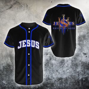 Tmarc Tee Jesus Saved my Life Christian Baseball Shirt - Gift Men Women