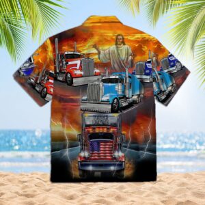 Truck Driver Jesus Bless Aloha Hawaiian Shirts For Men & For Women - Gift Men Women Days 1