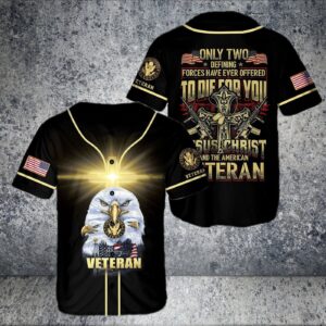 U.S Army eagle - Only two defining Jesus Christ & the American veteran Baseball Jersey - Gift Men Women