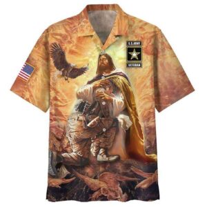 Veteran Hawaii Shirt Jesus save Hawaii Shirt Veteran Aloha Shirt Military Hawaiian Shirt