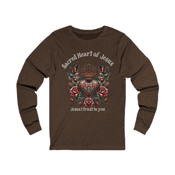 Vintage Style Jesus Sacred Heart Tee – Unisex Christ Tshirt Catholic Gift Devotional Apparel