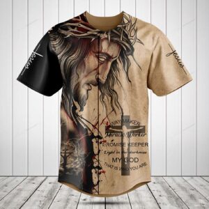 Way Maker Jesus Baseball Jersey Shirt - Gift Men Women