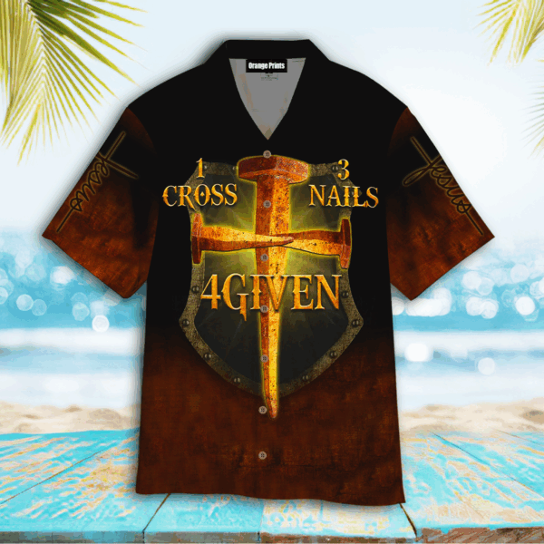 Given Hawaiian Shirt with Jesus Cross Nails Design – Unique and Stylish