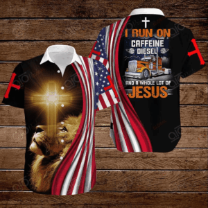 Joy Corners Trucker Hawaii Shirt: Caffeine Diesel & Jesus Design