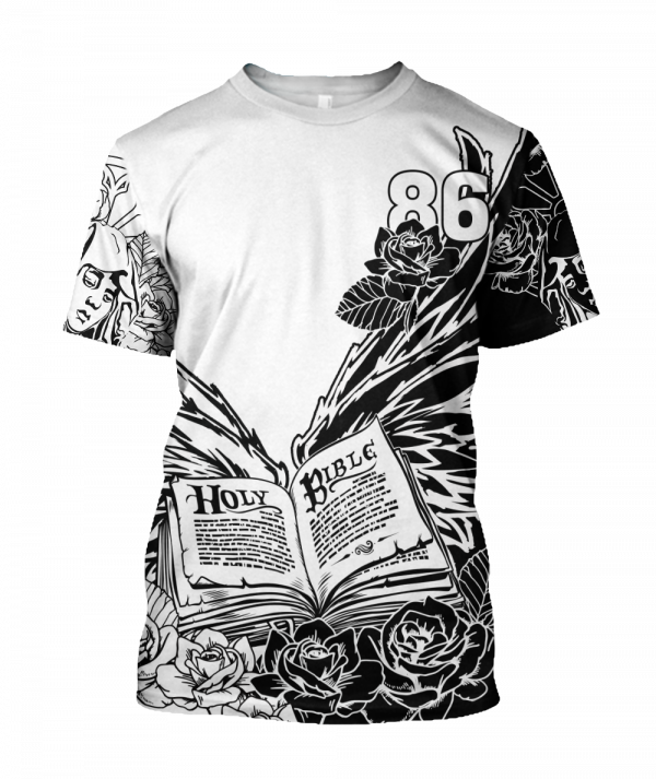 3D All Over Printed Unisex Tshirt – Jesus Holy Bible Gifts for Christians 3D All Over Printed Unisex Tshirt – Jesus Holy Bible Gifts for Christians