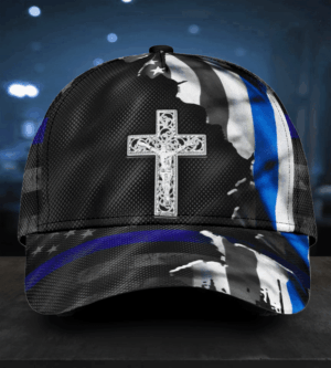 Blue Flag Jesus Classic Cap All Over Print