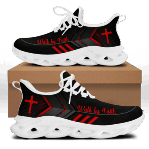 Jesus Walk By Faith Yezy Running Sneakers Gift for Men Women
