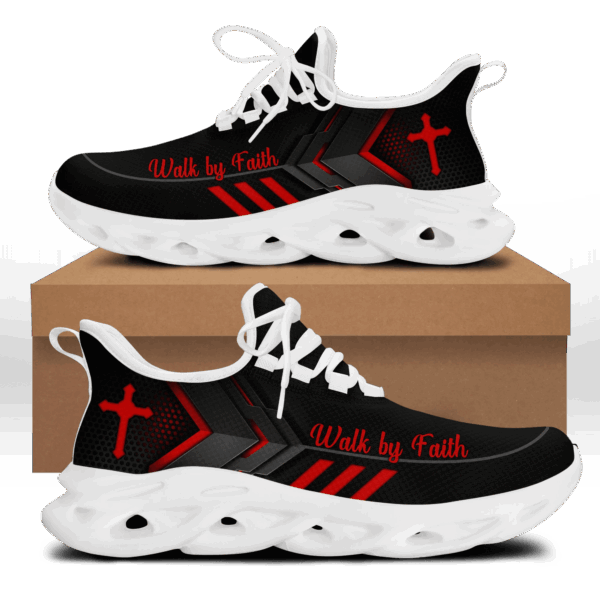 Jesus Walk By Faith Yezy Running Sneakers Gift for Men Women