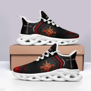 Jesus Saved My Life Yezy Running Sneakers Gift for Men Women