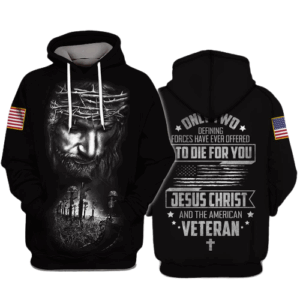 Jesus Christ Veteran Hoodie Shirt: American Veteran T-shirt for Adults 1