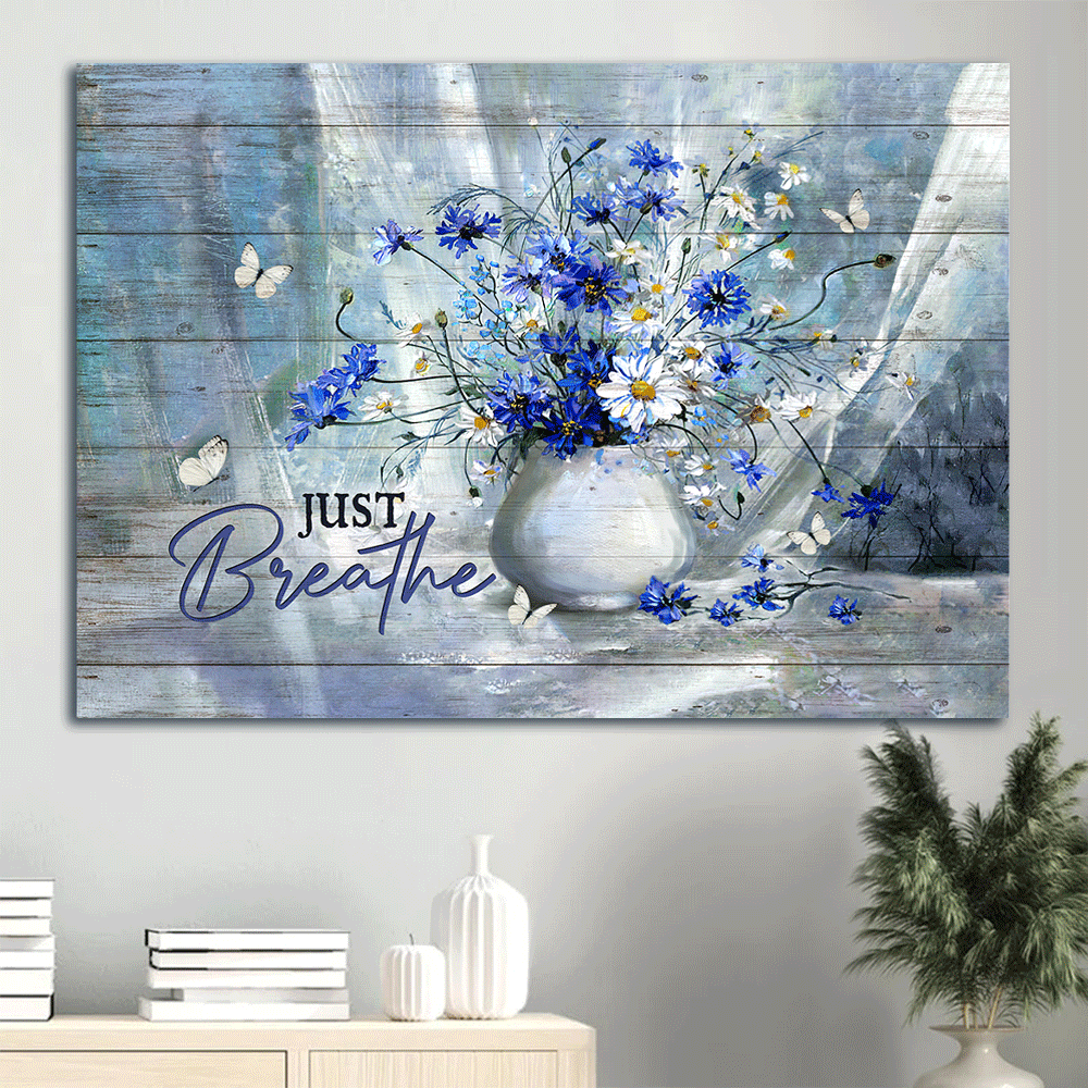 Christian Home Decor Gifts – Jesus Landscape & Daisy Vase Posters for a Soothing Atmosphere – Just Breathe Christian Home Decor Gifts – Jesus Landscape & Daisy Vase Posters for a Soothing Atmosphere – Just Breathe