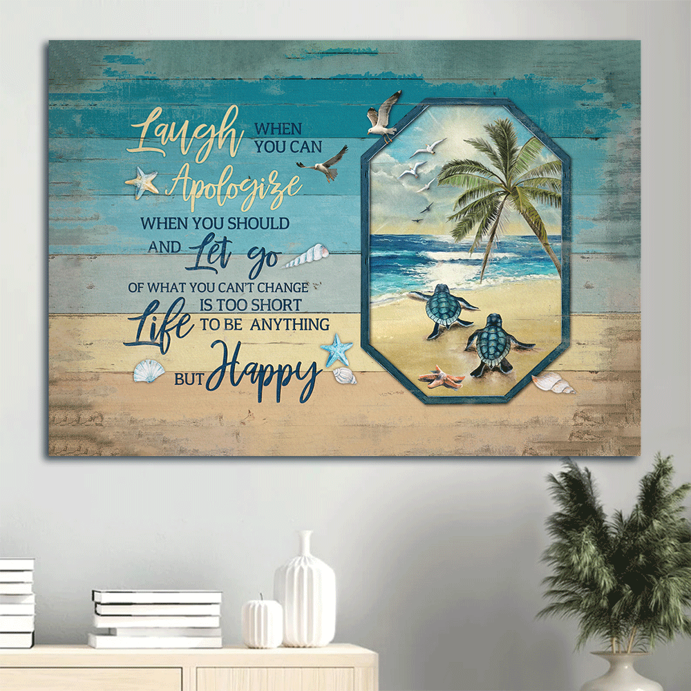 Christian Sea Turtle Landscape Poster: Home Decor Gift – Beach Painting & Wall Art Christian Sea Turtle Landscape Poster: Home Decor Gift – Beach Painting & Wall Art
