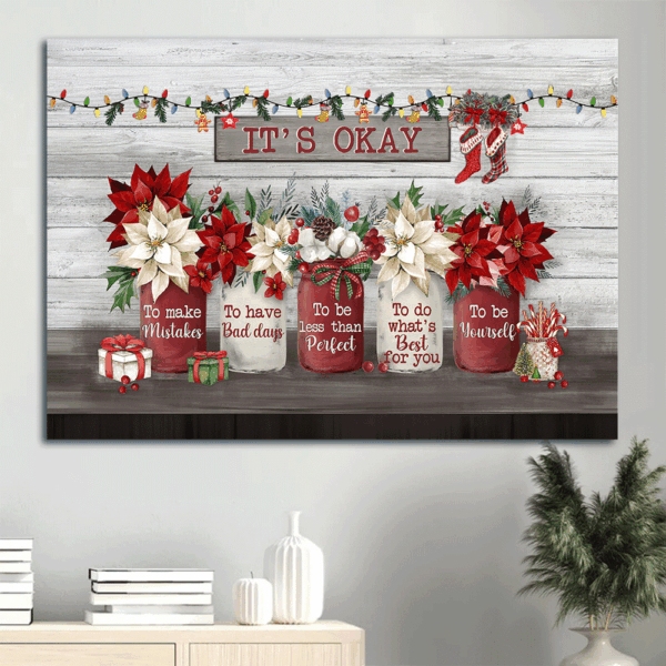Jesus Landscape Poster Home Decor Gift – Poinsettia Flower Christmas  Poster Home Decor Gift – Christian Wall Art