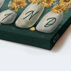 Christian Home Decor Gift Set - Jesus Landscape Sunflower Vase Butterfly Poster - Be Anything 1