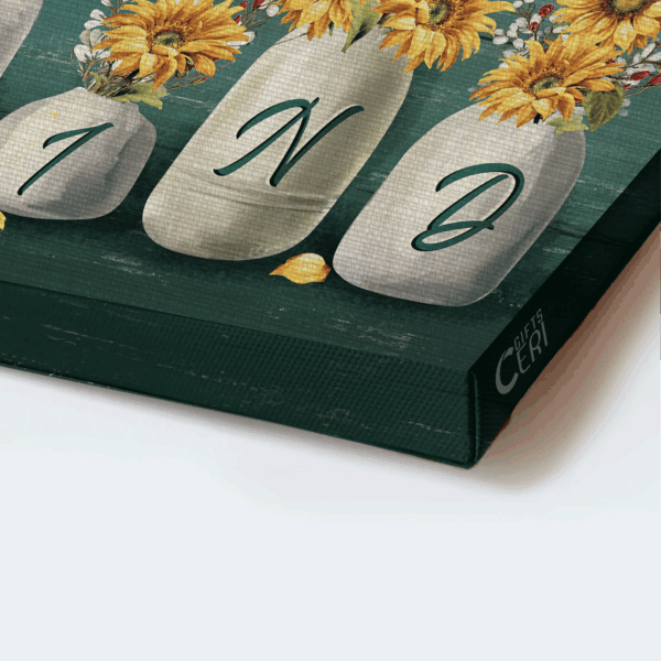 Christian Home Decor Gift Set – Jesus Landscape Sunflower Vase Butterfly Poster – Be Anything