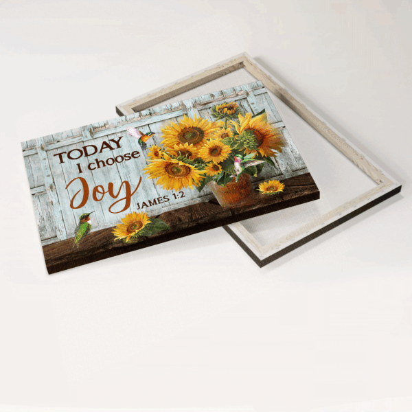 Christian Home Decor Gift: Jesus & Sunflower Landscape Poster – Joyful Wall Art