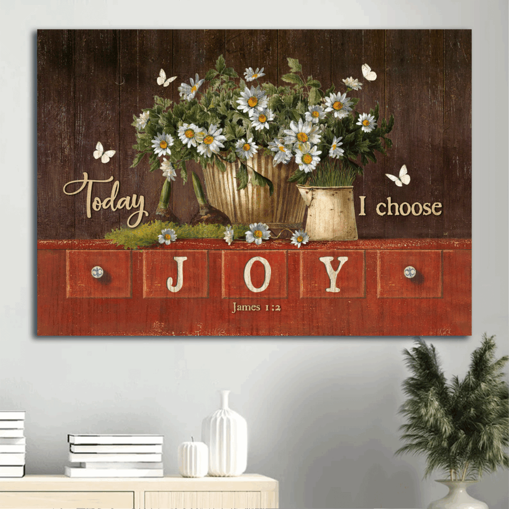 Christian Landscape Poster Home Decor Gift – Jesus Daisy Vase White Butterfly Garden Joy Wall Art Christian Landscape Poster Home Decor Gift – Jesus Daisy Vase White Butterfly Garden Joy Wall Art