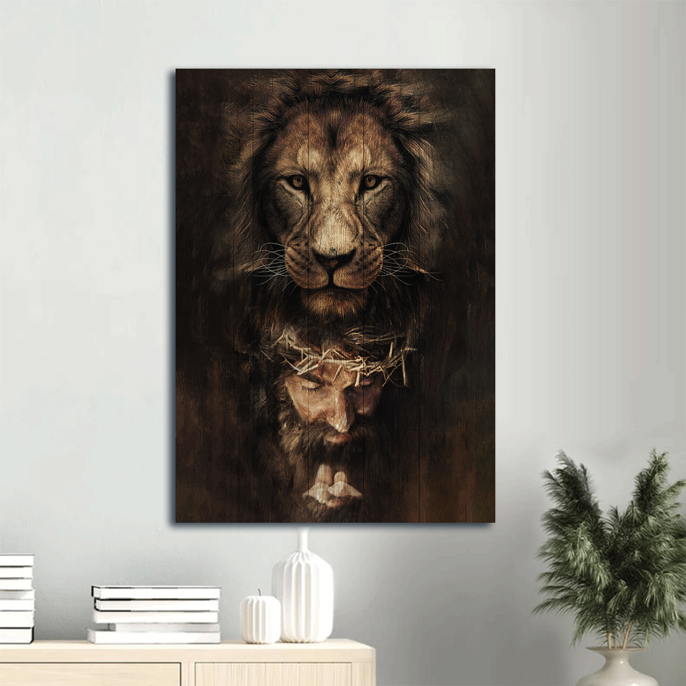 Jesus Portrait Poster Home Decor Gift – Lion of Judah Painting Christian Wall Art Jesus Portrait Poster Home Decor Gift – Lion of Judah Painting Christian Wall Art