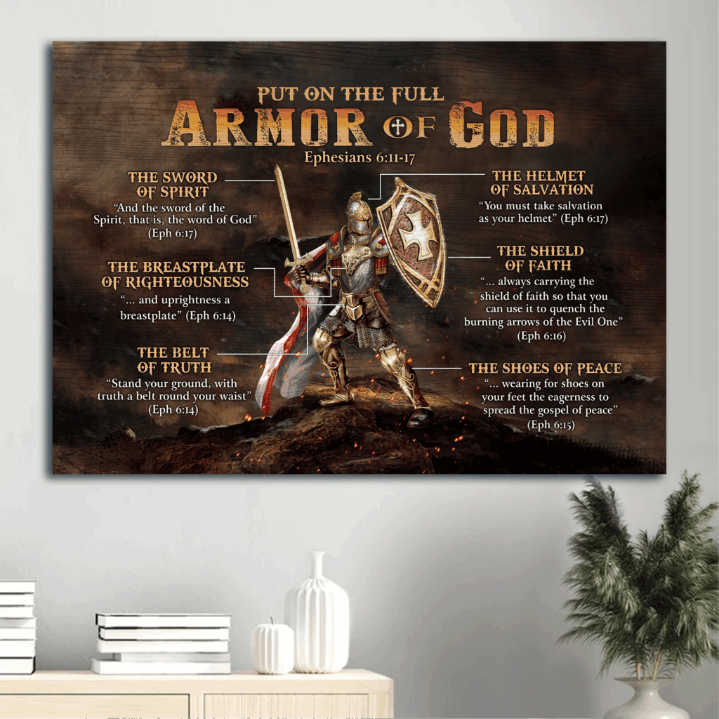 Jesus Landscape Warrior Of God Poster – Christian Home Decor Gift – Full Armor Of God Wall Art Jesus Landscape Warrior Of God Poster – Christian Home Decor Gift – Full Armor Of God Wall Art