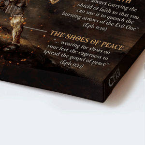Jesus Landscape Warrior Of God Poster - Christian Home Decor Gift - Full Armor Of God Wall Art 3