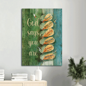 Jesus Portrait Poster: Hummingbirds & Cactus God  Poster Home Decor Gift Gift for Christian Home Decor