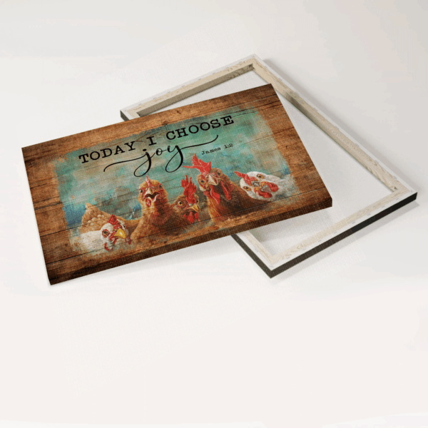 Jesus & Farm Landscape Poster – Funny Chicken & Christian Gift – Choose Joy Home Decor