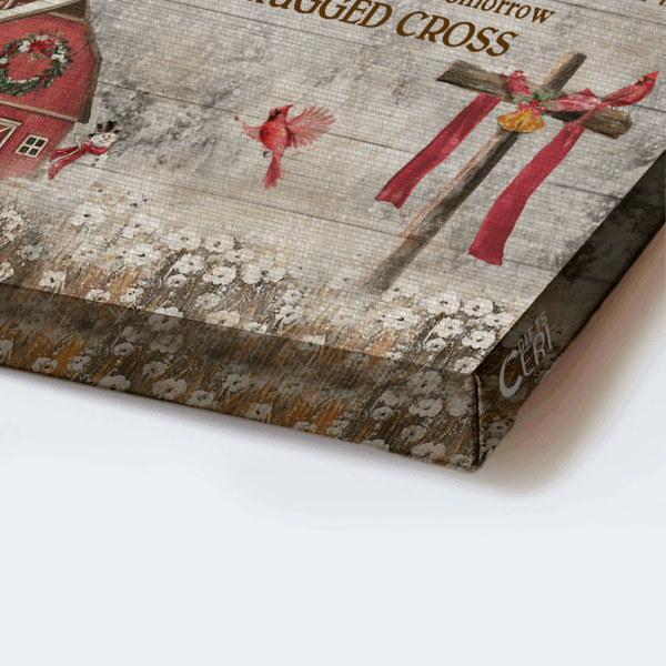 Jesus Landscape Poster Home Decor Gift – Christian Wall Art with Flower Field Cardinal and Wooden Cross  Poster Home Decor Gift – Amazing Grace Landscape Prints
