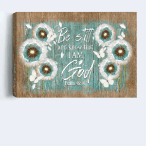 Christian Home Decor Gift: Jesus Landscape Poster with Dandelion and Butterflies Poster Home Decor Gift 3