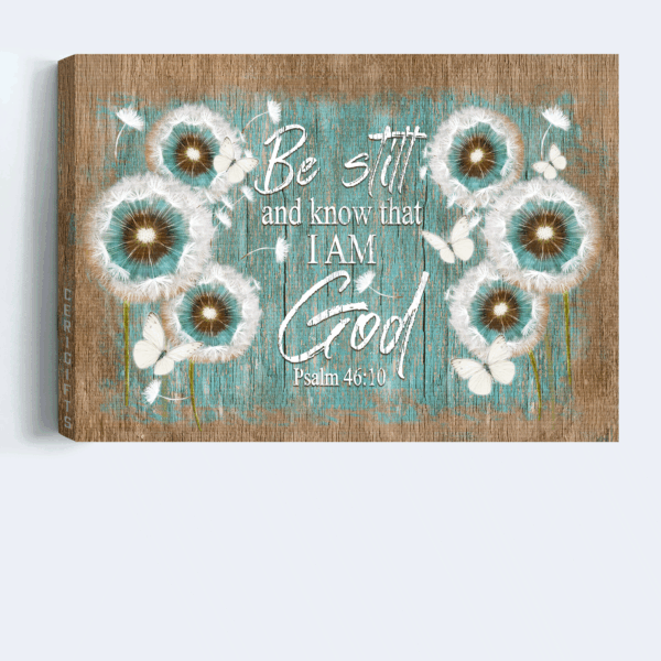 Christian Home Decor Gift: Jesus Landscape Poster with Dandelion and Butterflies  Poster Home Decor Gift