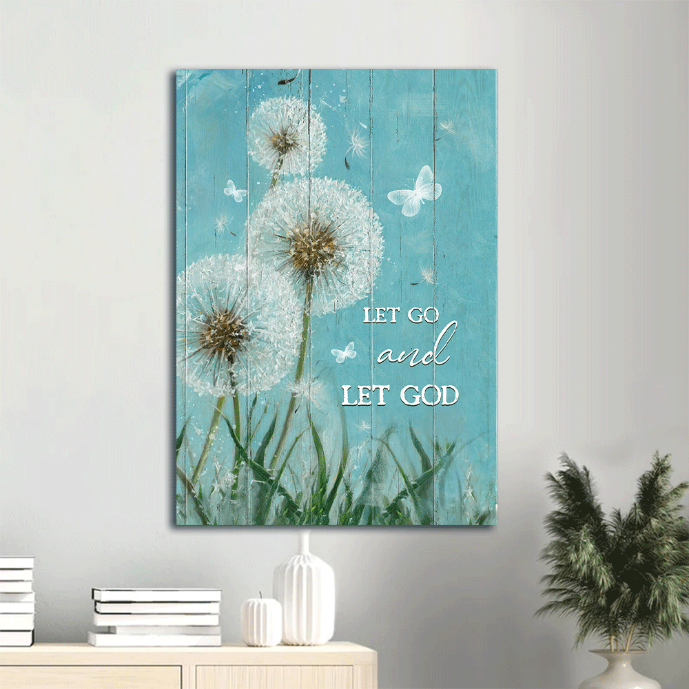 Jesus Portrait Poster: Dandelion & White Butterfly Poster Home Decor Gift Home Decor Gift for Christian – Let Go & Let God Jesus Portrait Poster: Dandelion & White Butterfly Poster Home Decor Gift Home Decor Gift for Christian – Let Go & Let God